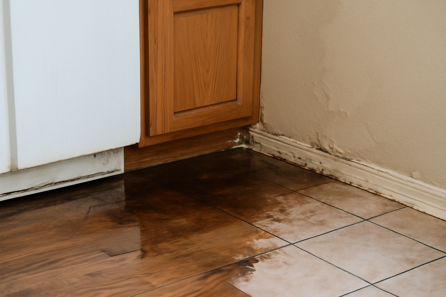 Ice Maker Line Leak Water Removal in Georgetown, IN