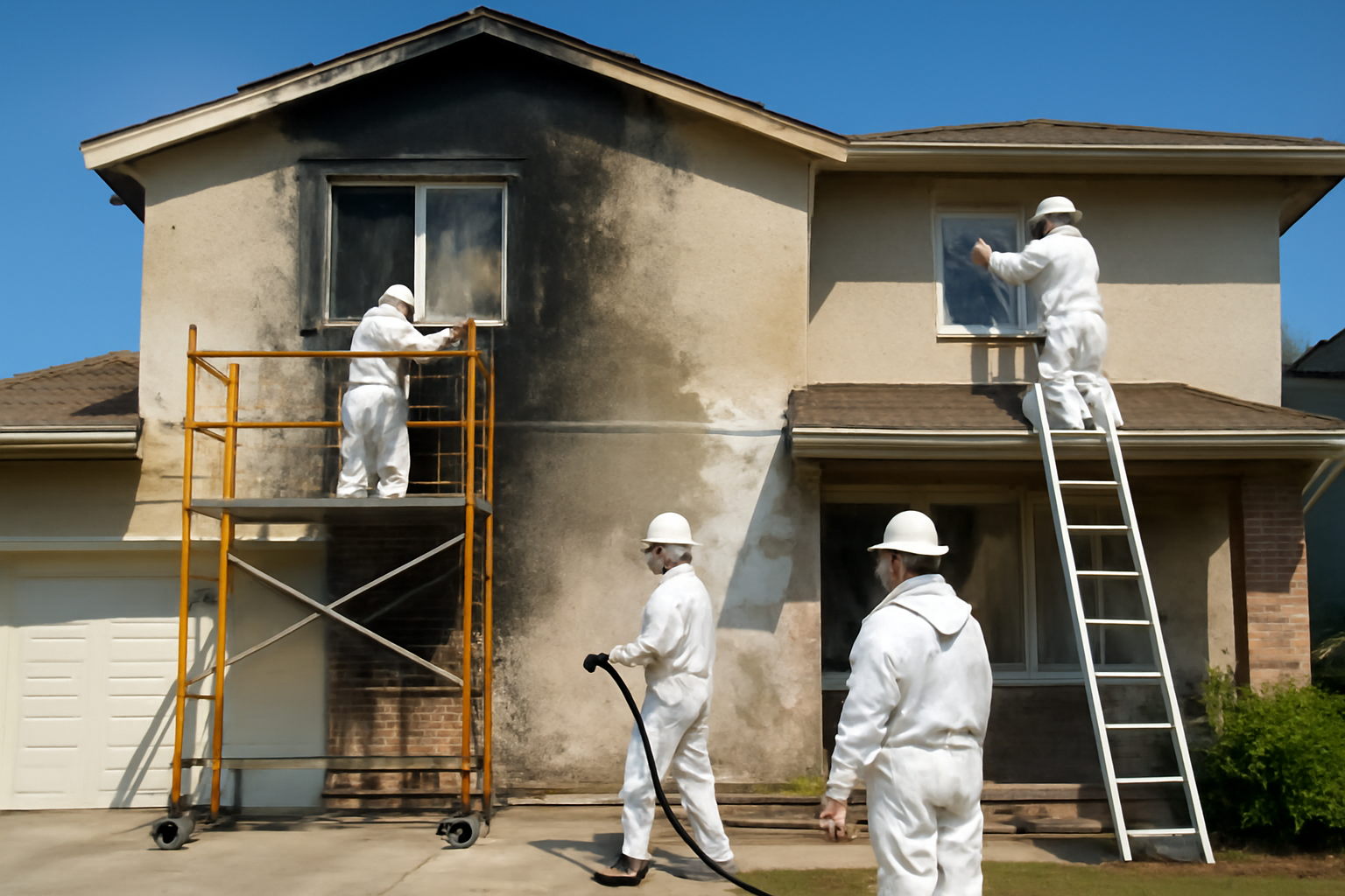 Fire damage restoration service