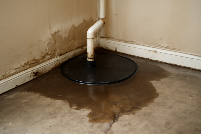 Sump Pump Overflow Water Removal